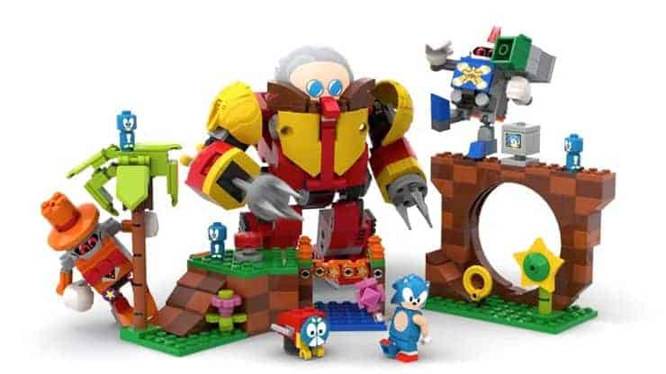 lego sonic mania green hill zone sega