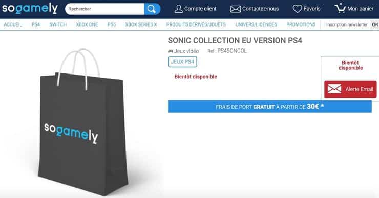sonic collection sogamely