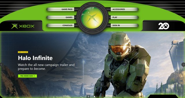 xbox website redesign og xbox 1