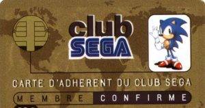 Carte dadh rent du Club Sega