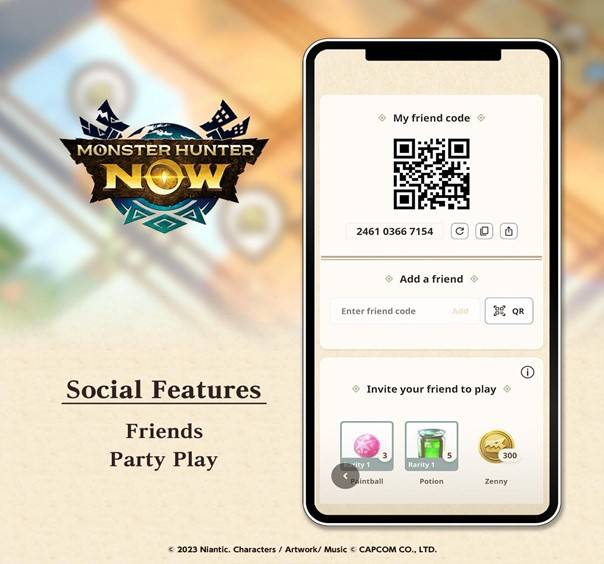 Social Feature QR codes