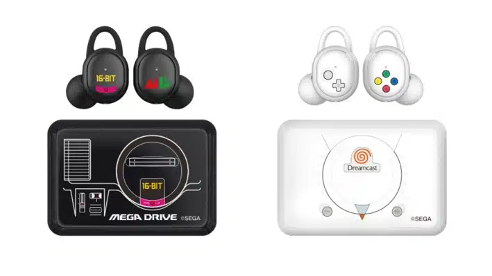 sega genesis and dreamcast inspired wireless earphones
