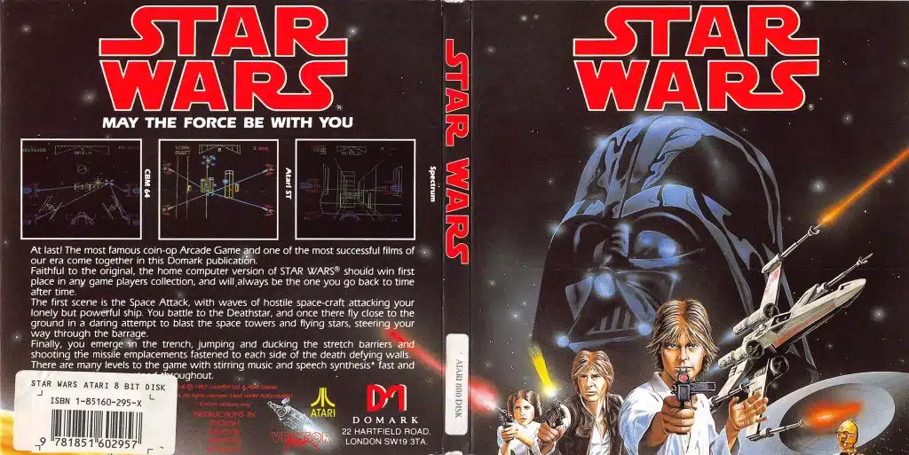 1988 star wars domark zeppelin games atari 8bit 400 800 xl xe disk release 1 300dpi scaled