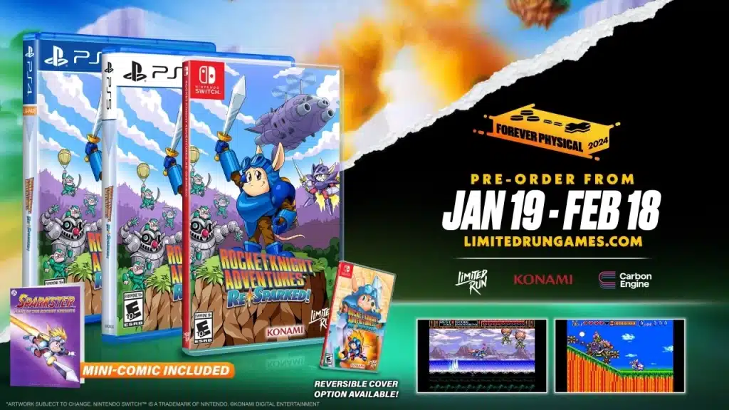 rocket knight adventures re sparked limited run games scaled
