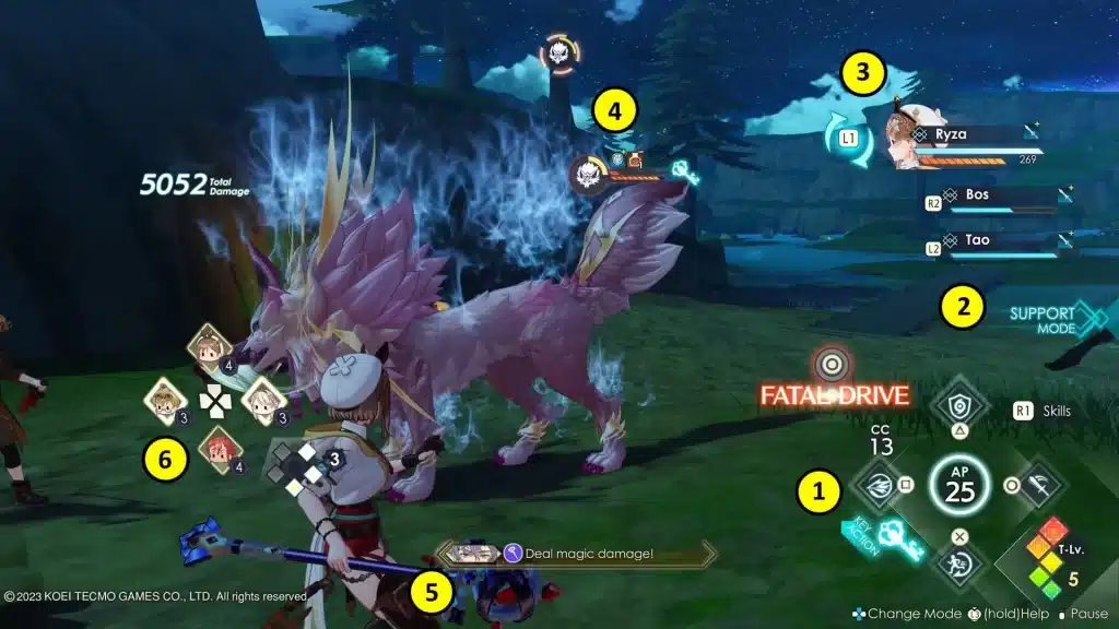 Atelier Ryza 3 Combat UI