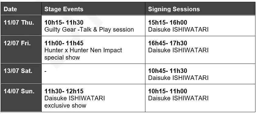 arc programme je