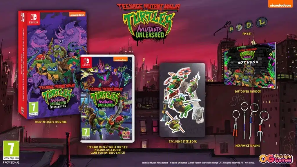 tortues ninja mutants dechainent edition deluxe switch scaled