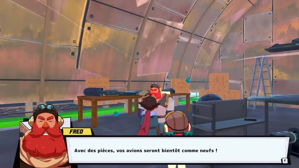 Les dialogues dans Sky Ocean Wings for Hire