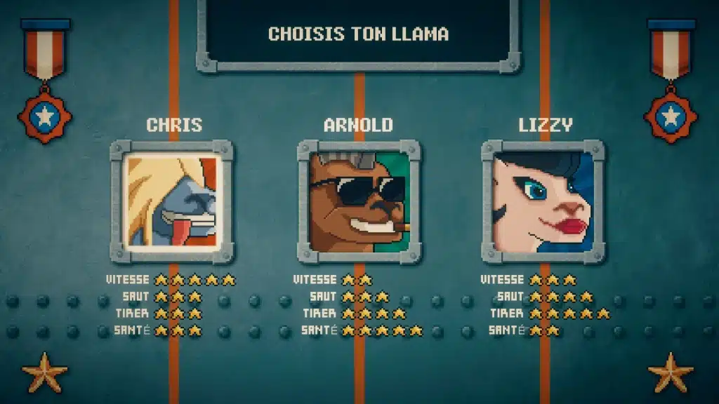 Le choix du personnage dans Speedollama