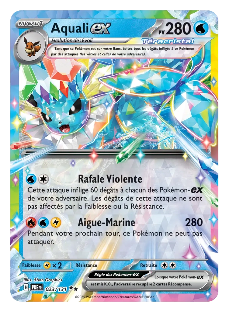 pokemon ecarlate et violet evolutions prismatiques fr aquali ex scaled