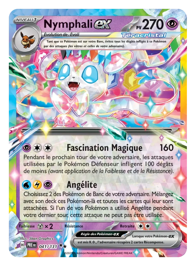 pokemon ecarlate et violet evolutions prismatiques fr nymphali ex scaled