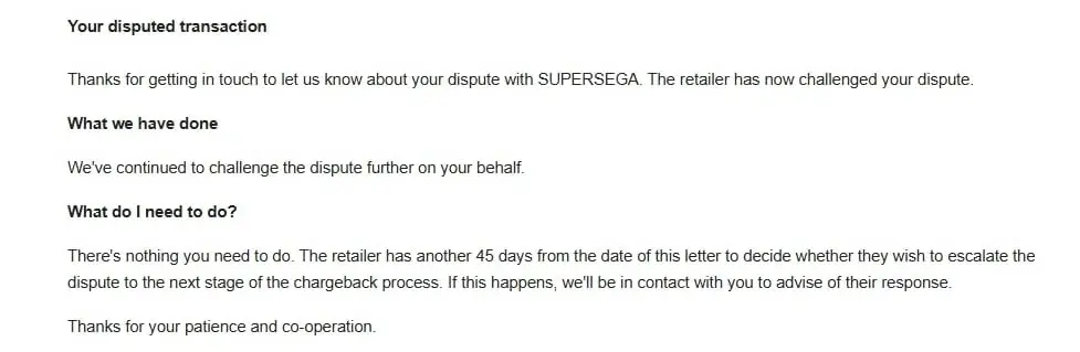 supersega boss is now trying to block people getting refunds 2