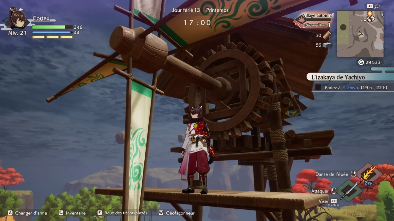 Heureusement que les autres éléments de décors sont réussis dans Guardians of Azuma