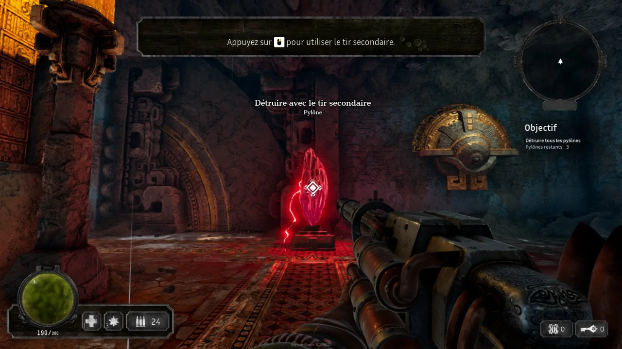 Abyssus propose un véritable jeu de tir
