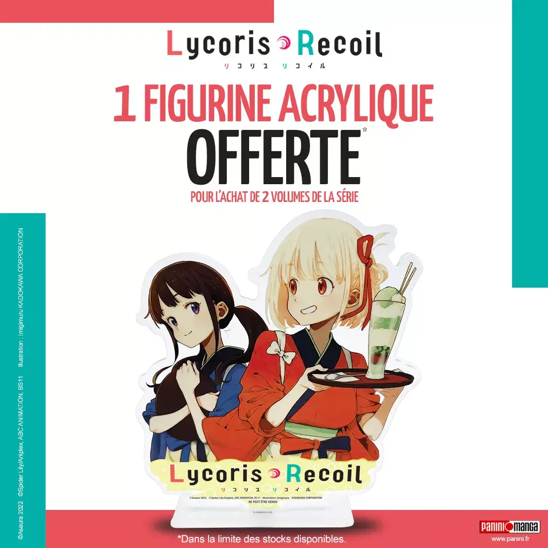 lycoris recoil figurine acrylique panini annonce