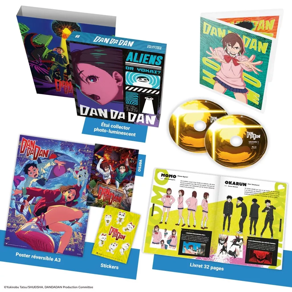 dandadan saison 1 blu ray collector interieur