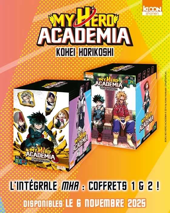 my hero academia coffrets ki oon annonce