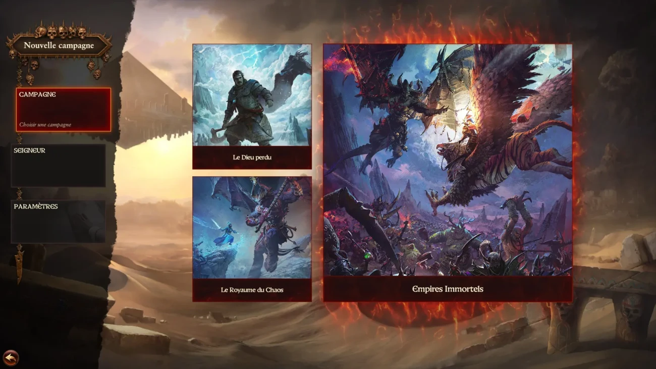 Les 3 quêtes disponibles dans Total War: Warhammer 3