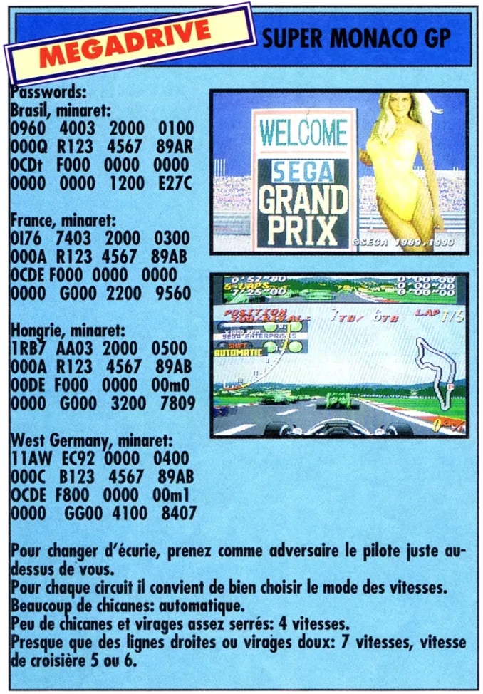 astuce super monaco gp mega force n1 juillet 1991 scaled e1778436097819