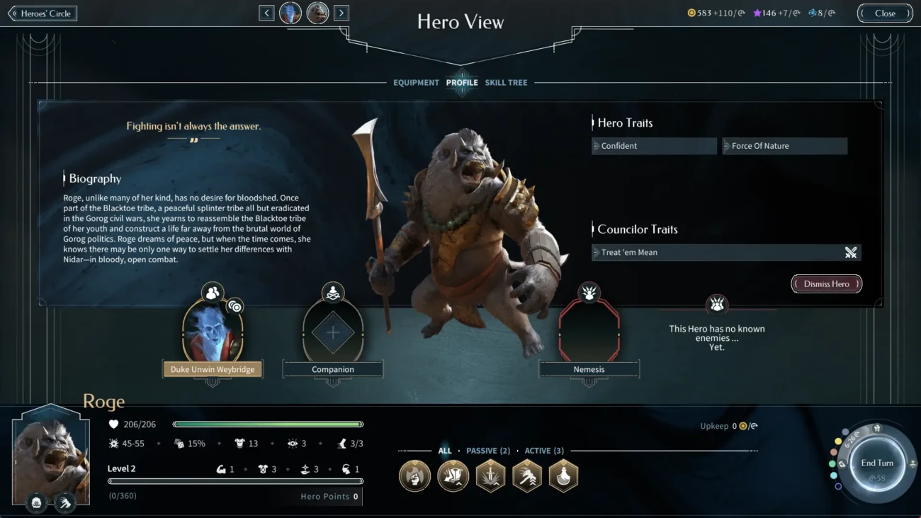 endless legend 2 hero