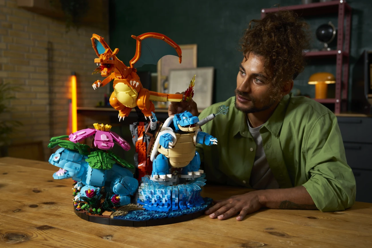 004 lego pokemon venusaur charizard and blastoise trio