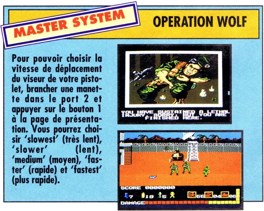 astuce operation wolf mega force n1 juillet 1991 scaled e1778478803940