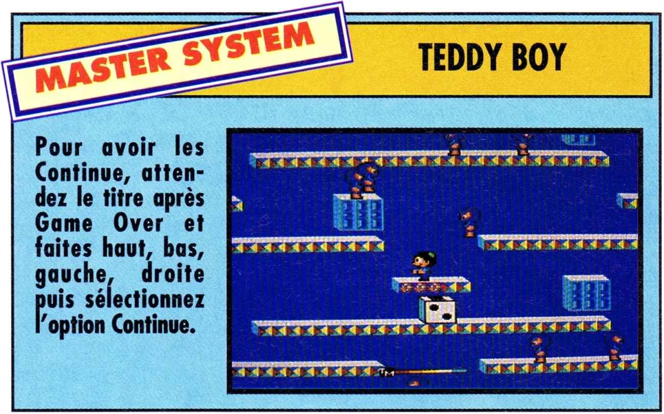 astuce teddy boy mega force n1 juillet 1991 scaled e1778528357582