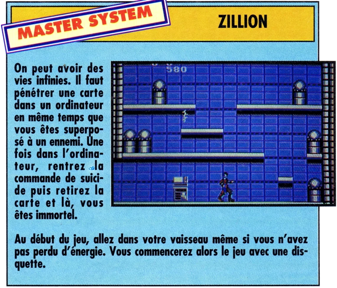 astuce zillion mega force n1 juillet 1991 scaled e1778531306645