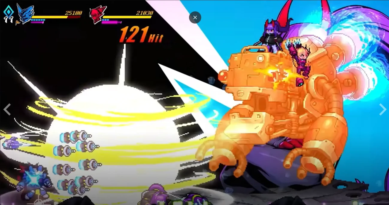 Une excellente fluidité dans Super Alloy Crush