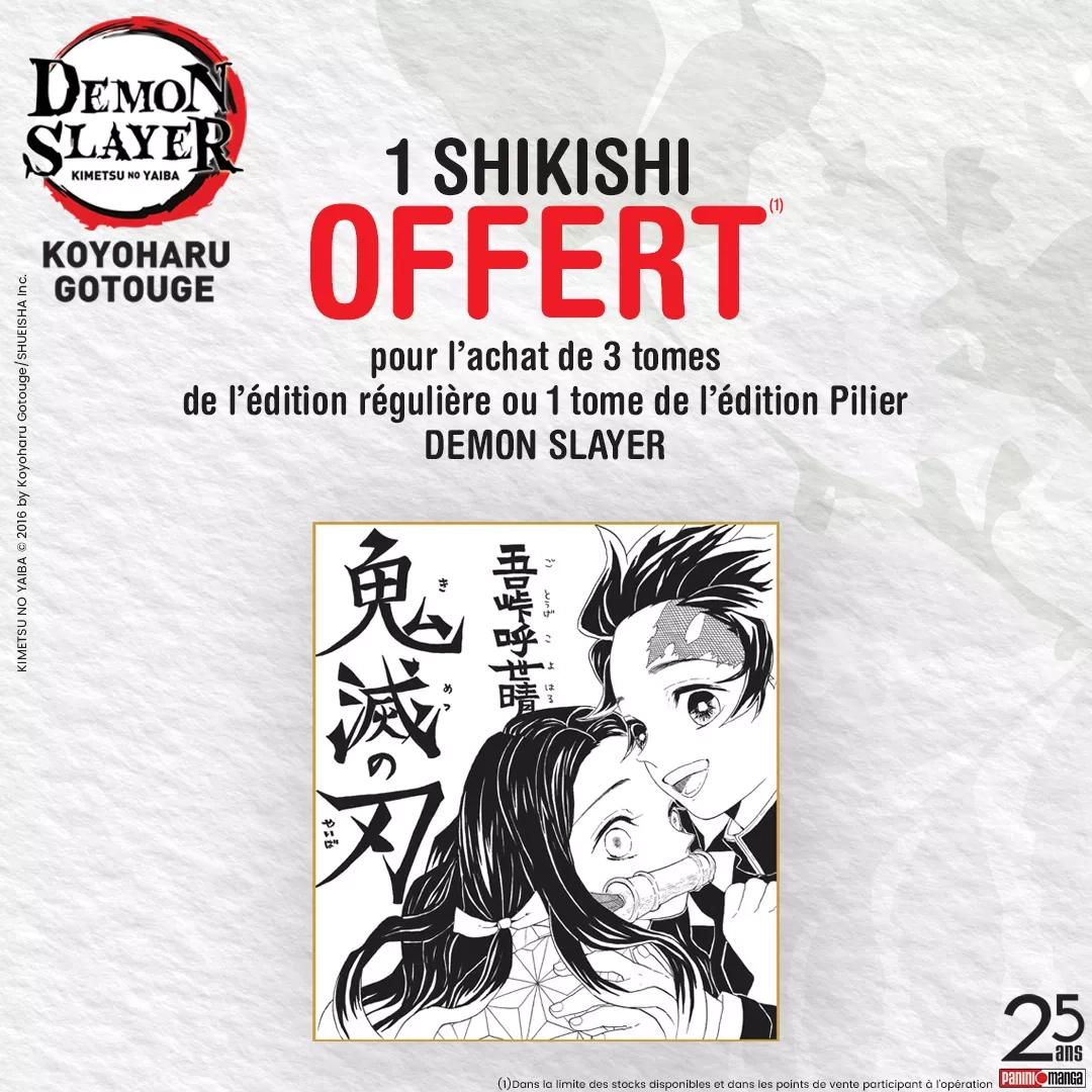 demon slayer shikishi panini