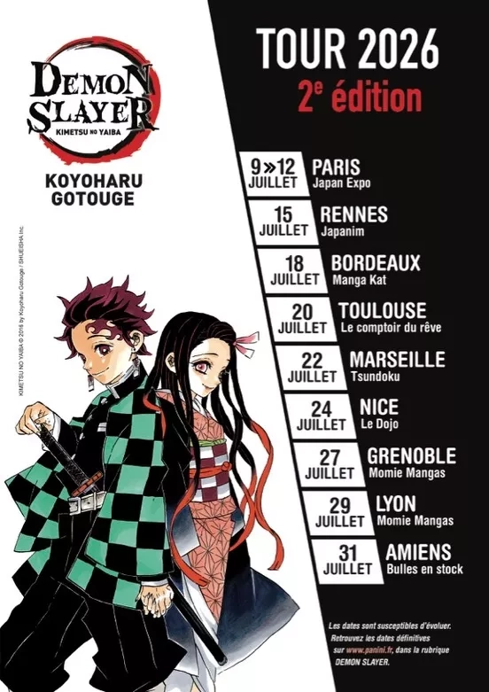 demon slayer tour 2026 dates