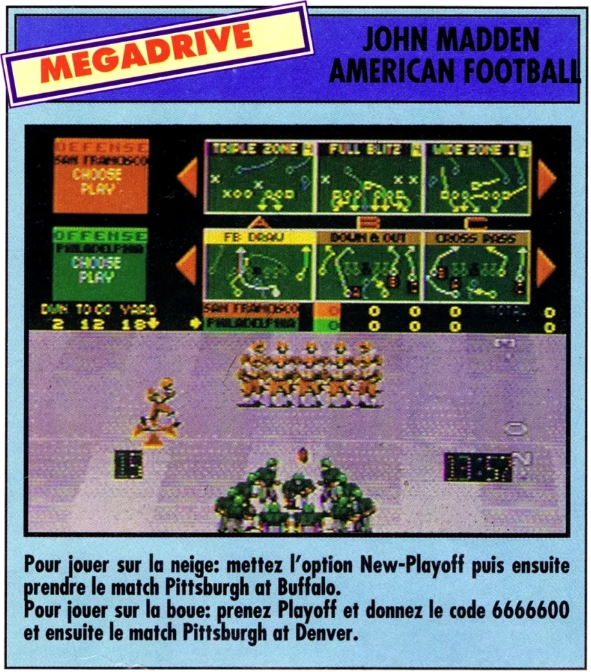 astuce john madden american football mega force n1 juillet 1991 scaled e1779042703732