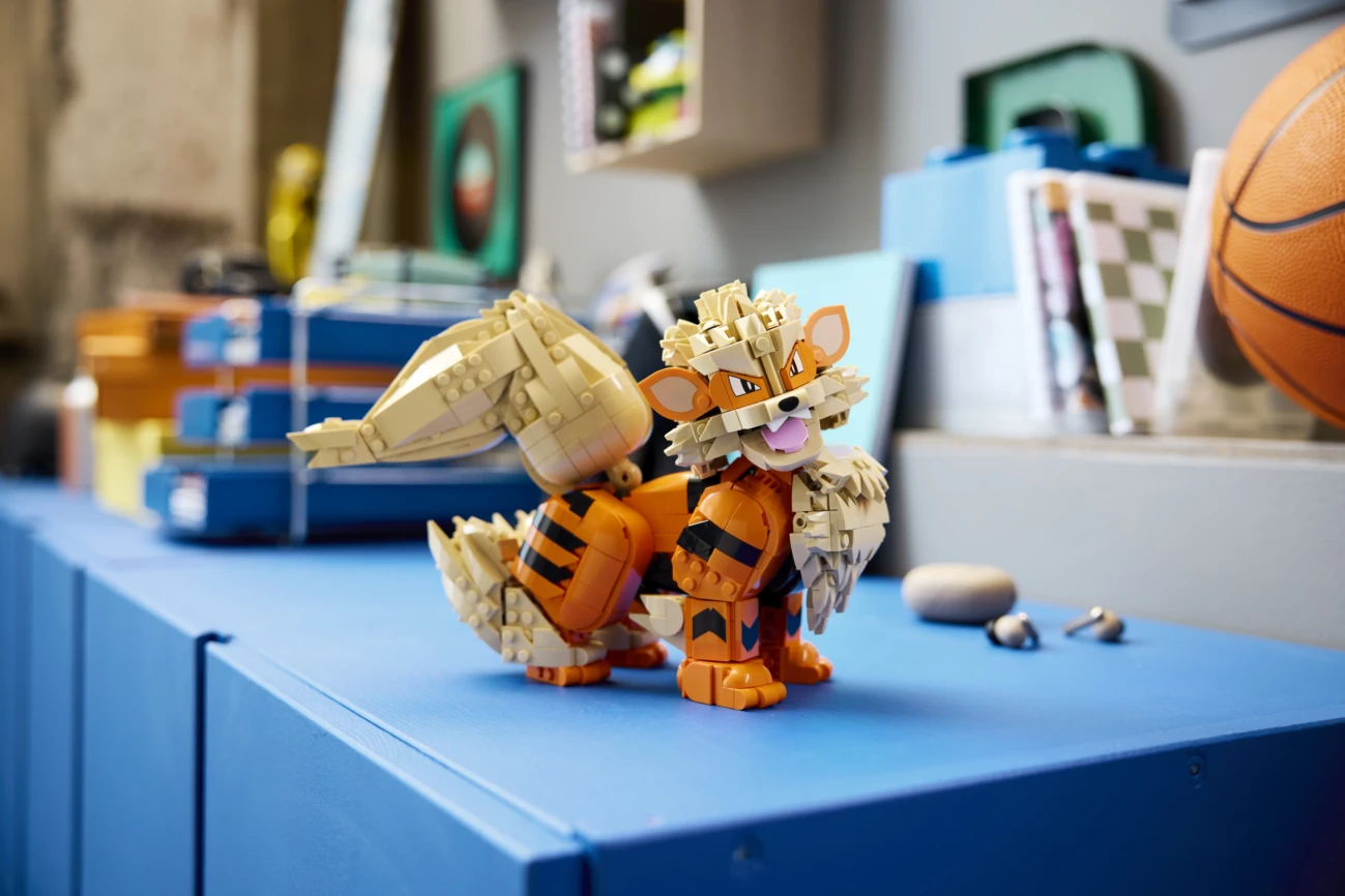 lego pokemon arcanine scaled