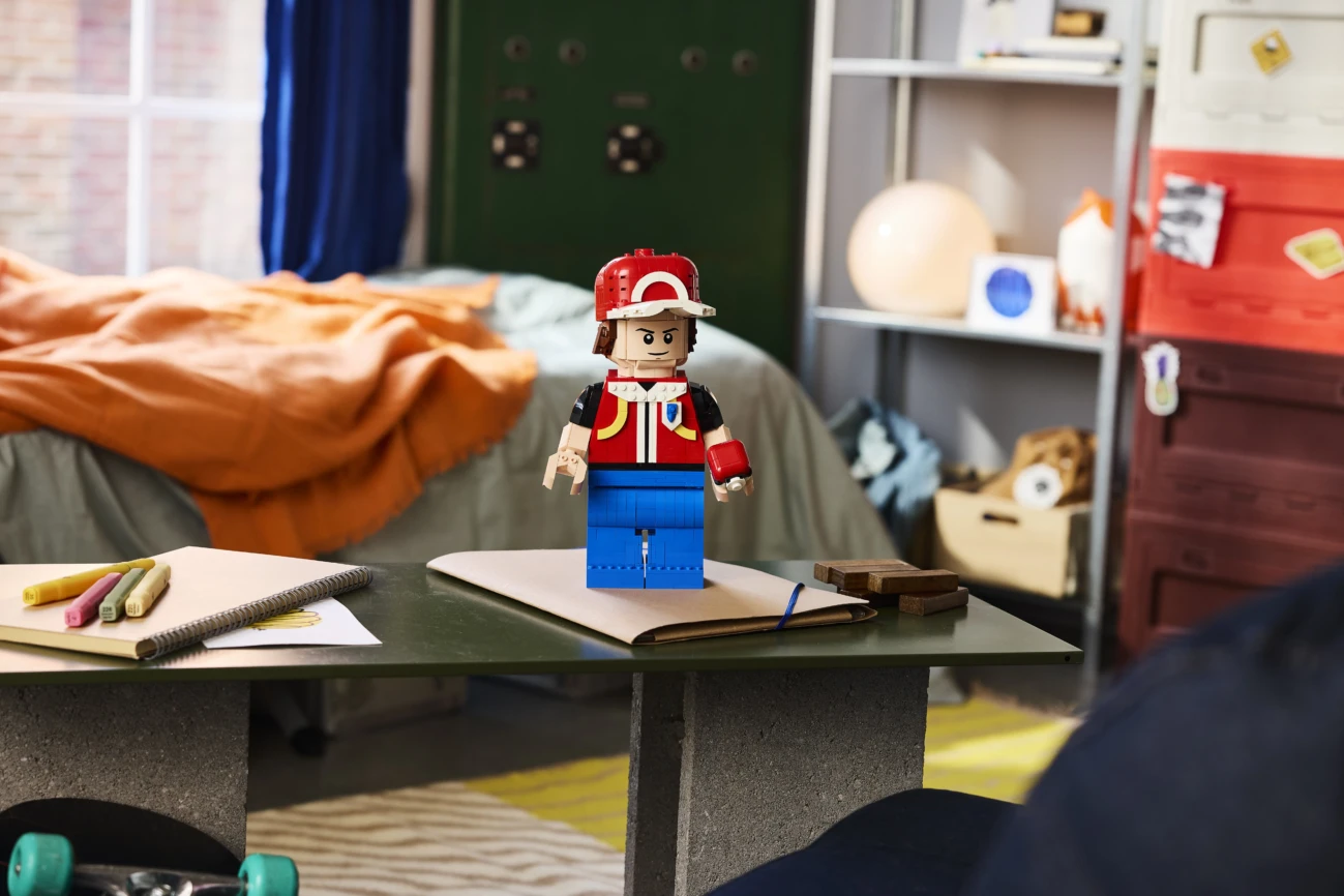 lego pokemon upscaled red minifigure scaled