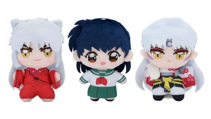 sega making inuyasha kagome and sesshomaru plush mascots