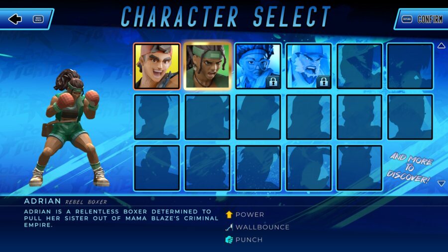 les personnages de la d&eacute;mo de poly fighter